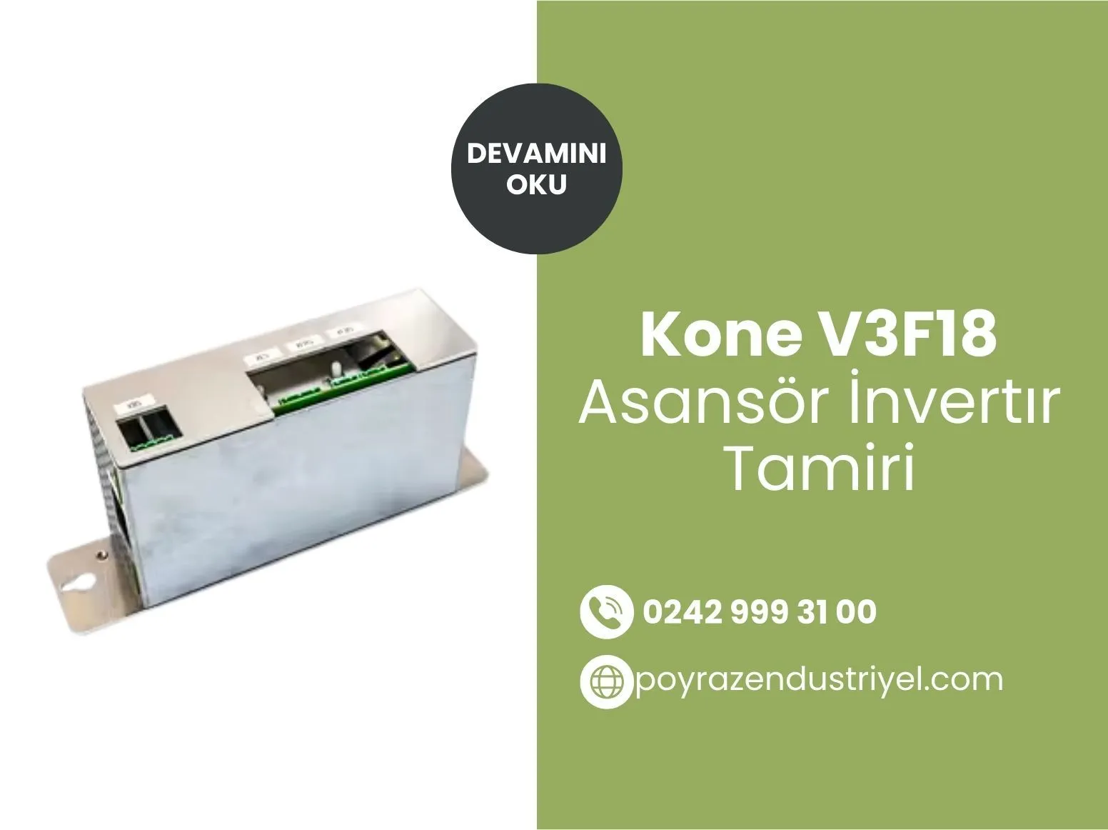 Kone V3f18 Asansör İnvertır Tamiri
